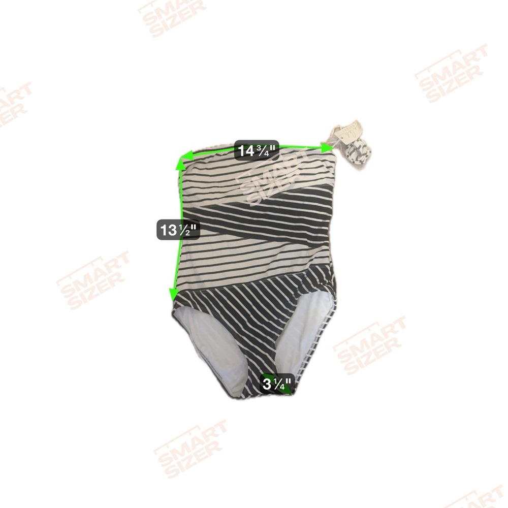 Anne Cole Black and White Striped One-Piece Swimsuit - Picture 11 of 11